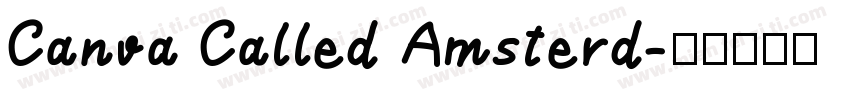 Canva Called Amsterd字体转换